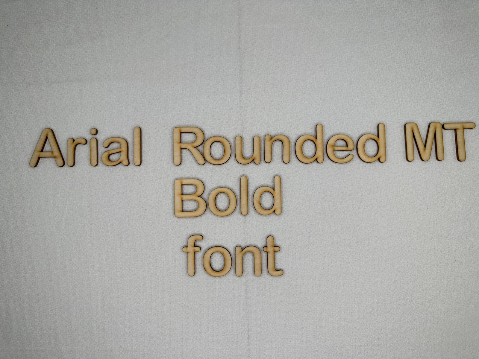 Laser Cut Unfinished Wood Letters or Numbers Arial Rounded MT Bold Font Cutout