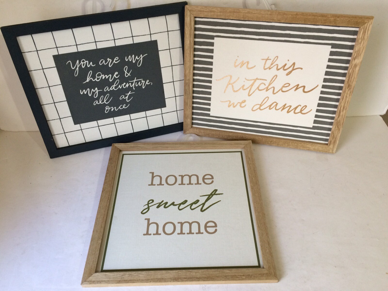 Set of 3-Decorative Indoor Signs