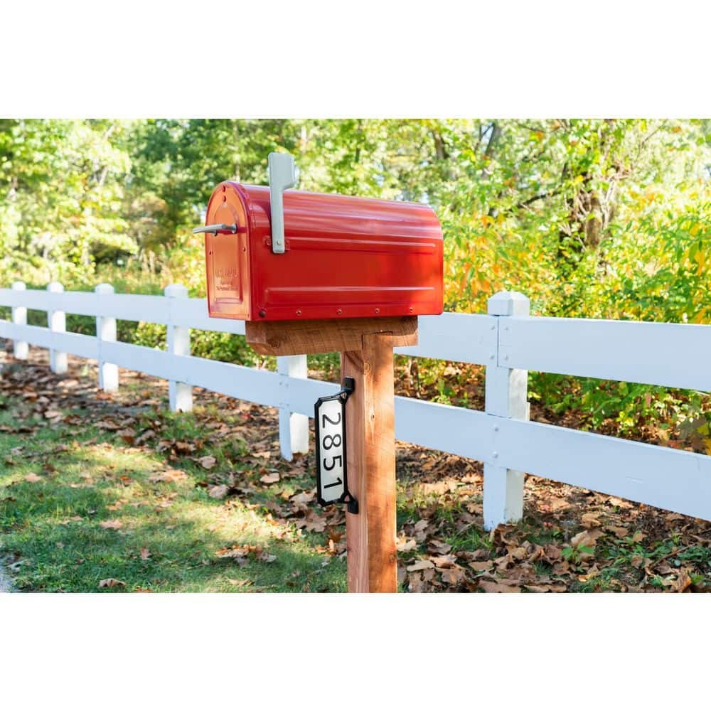 Architectural Mailboxes Manhattan Address Plaque Black