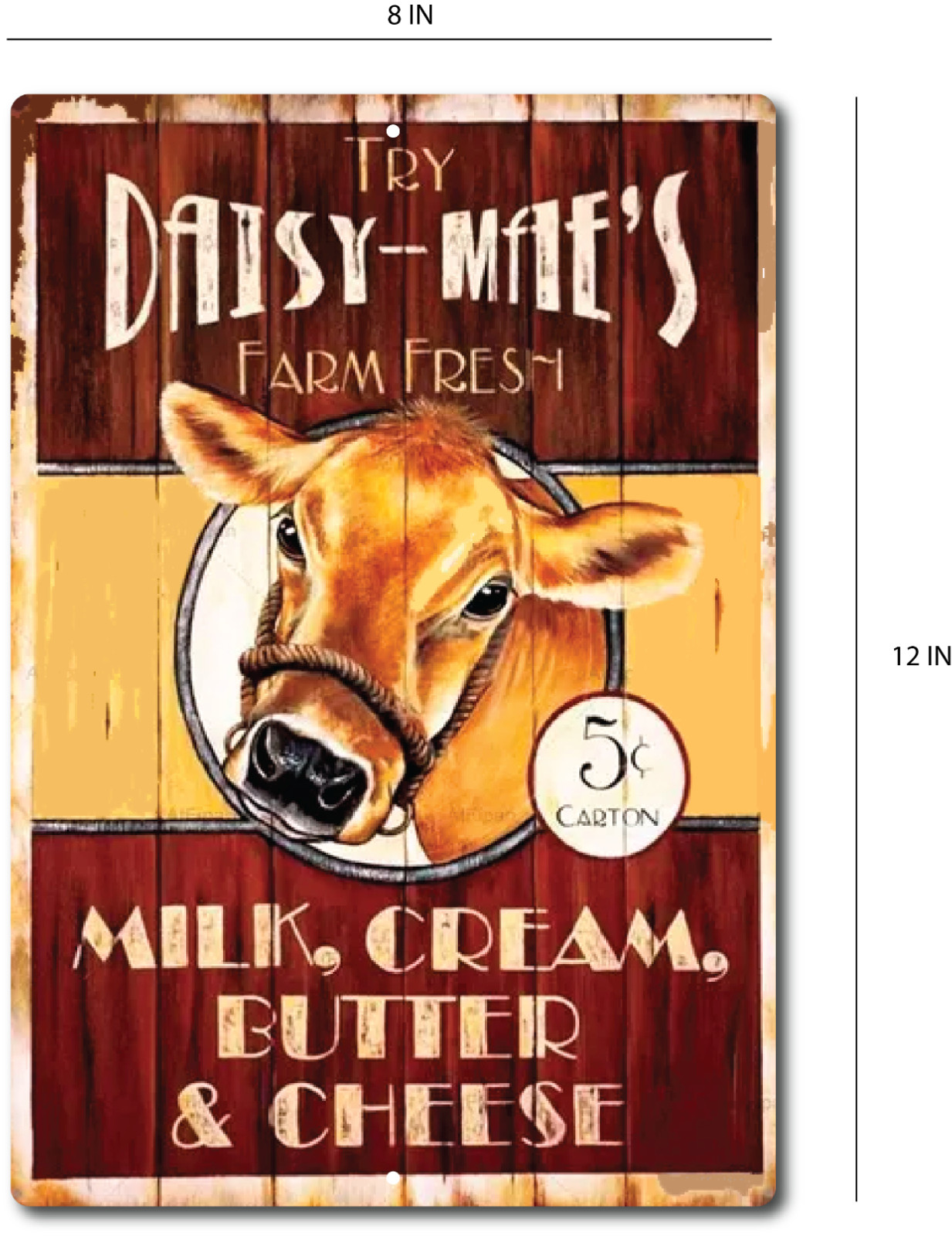 TIN SIGN Farm Life Rustic Milk Metal Sign Décor Shop Barn Ranch Cottage Garage