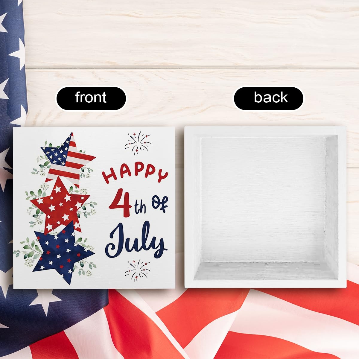 4th of July Patriotic Star Decor Americana 5 x 5 inches, PAT1
