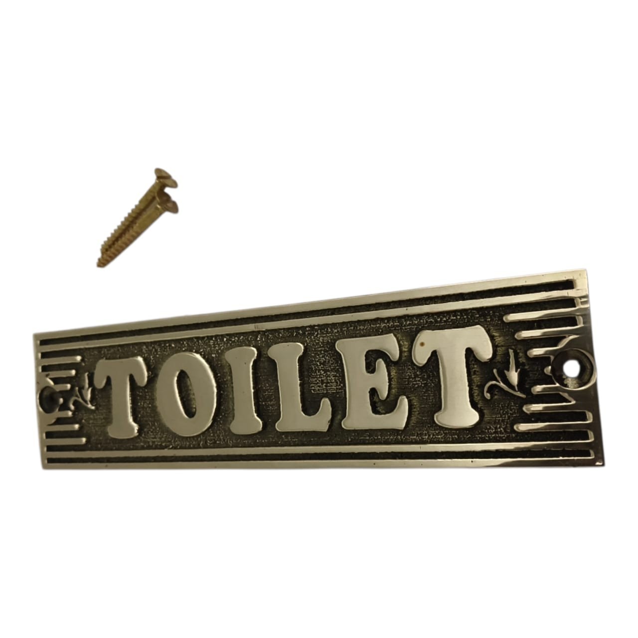 Customized classic brass signs – Toilet signs and plaques – Heavy duty 3D