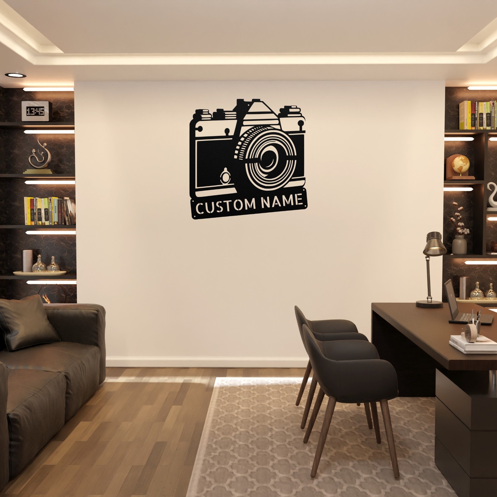 Personalized Camera Photo Taking Metal Sign Custom Photography Wall Art Gift