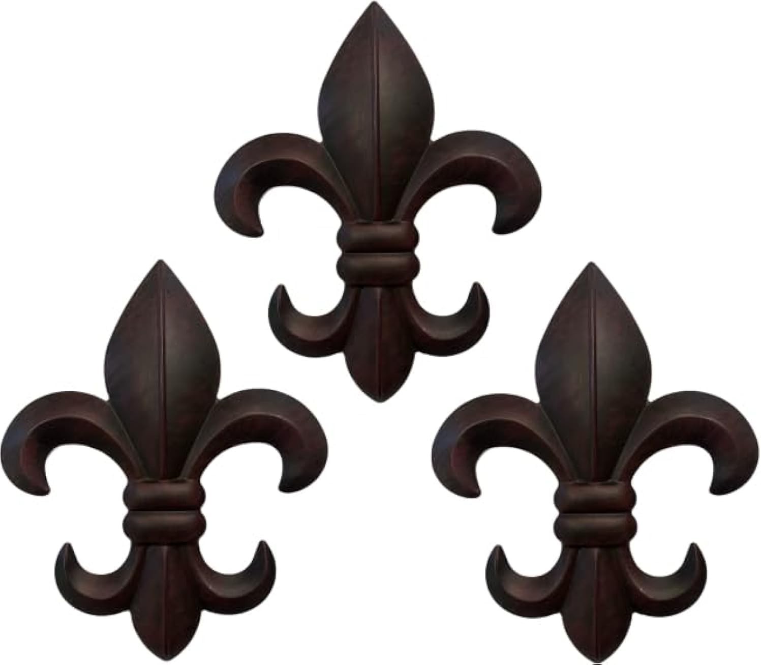 8″ Metal Fleur De Lis Wall Decor Art (3 Pack) – New Orleans Style Home Decor