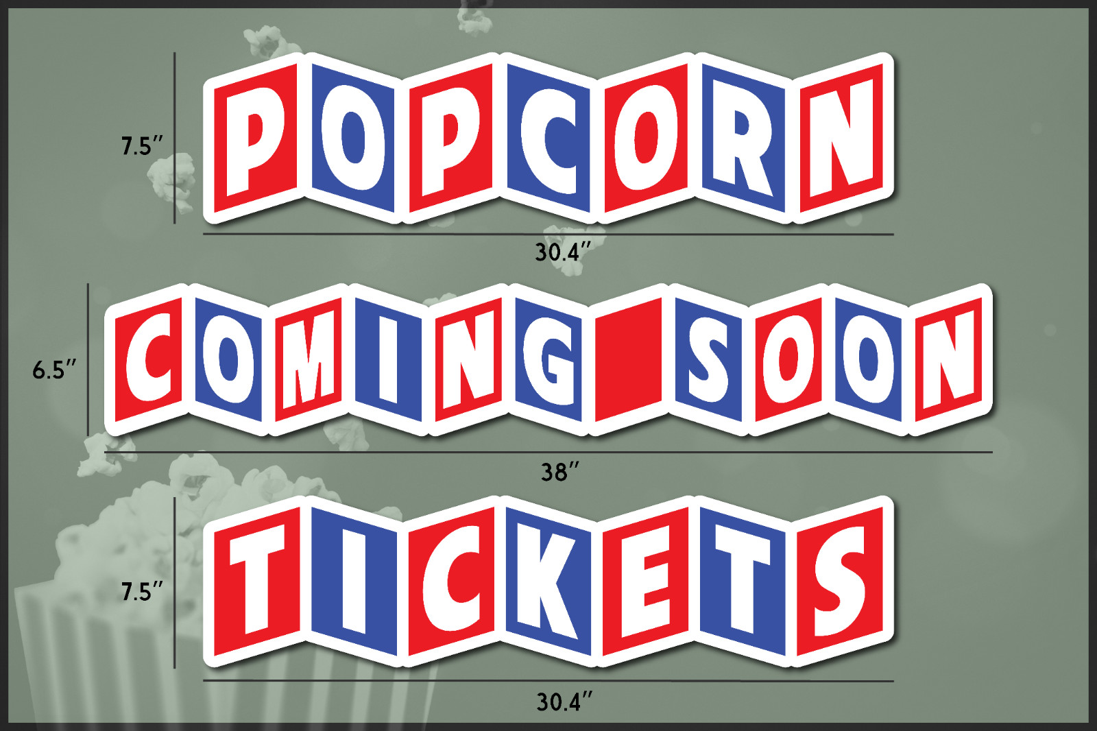 Cinerama Home Theater Sign: Vintage Movie Room Decor Reproduction Sign Tickets