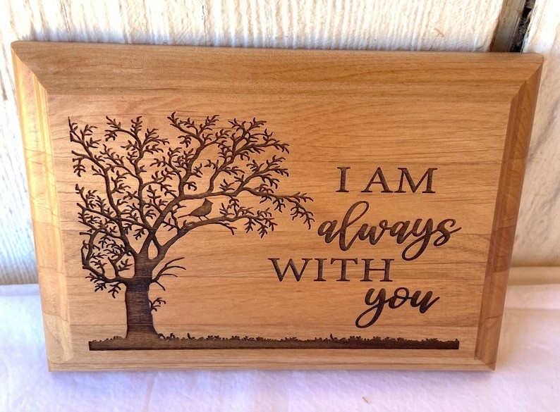 PERSONALIZED WOOD LASER ENGRAVED