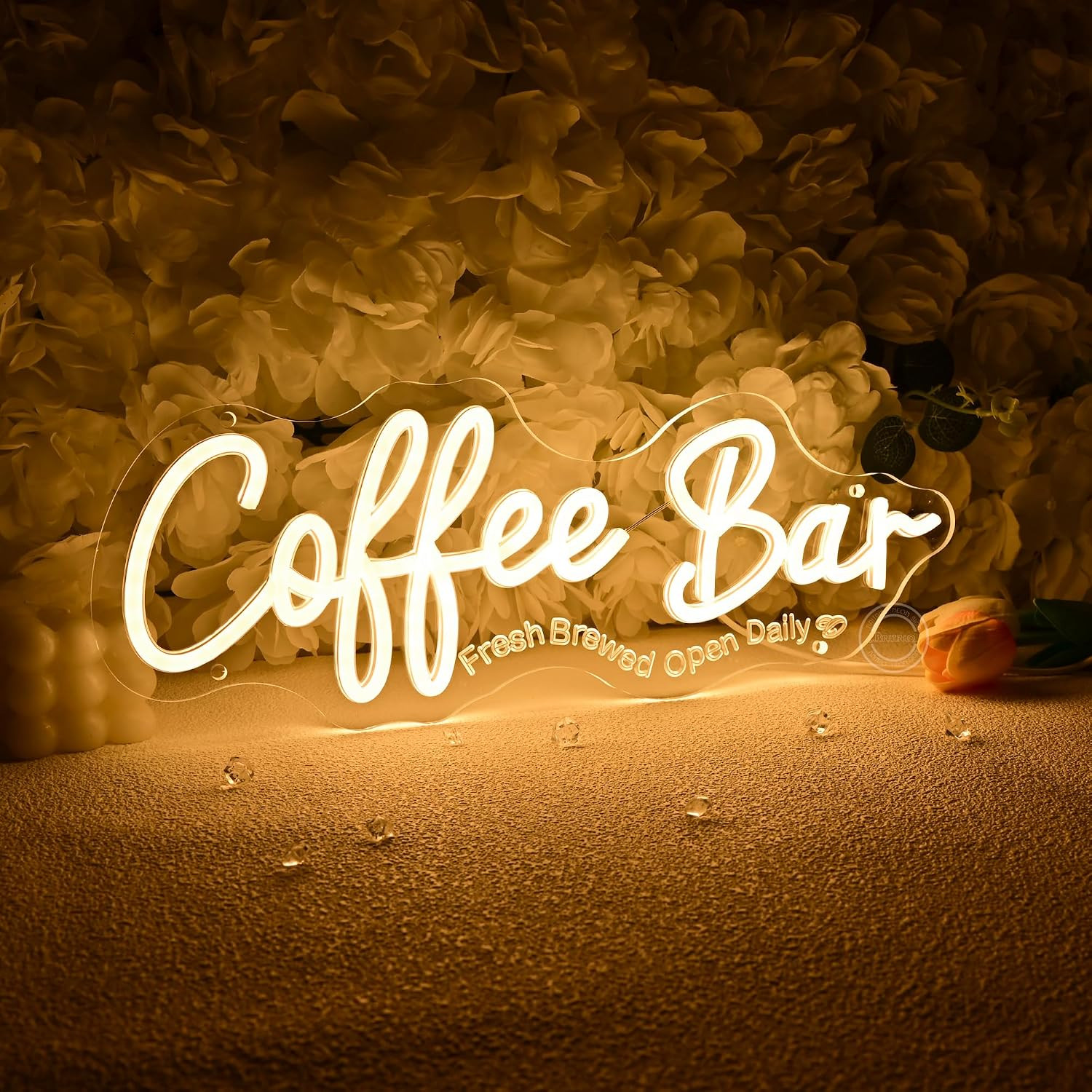 Coffee Bar Neon Sign for Home Coffee Station Kitchen Wall Decor LED
