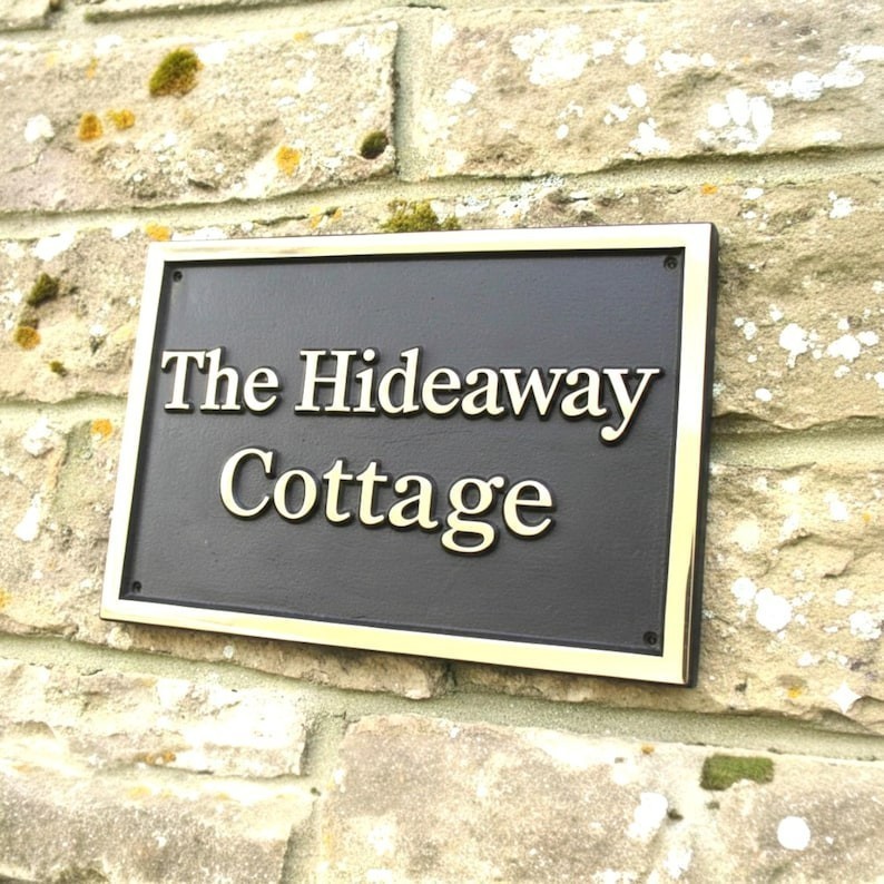 Beautiful Customized classic brass signs – signs and plaques – Heavy duty Gift