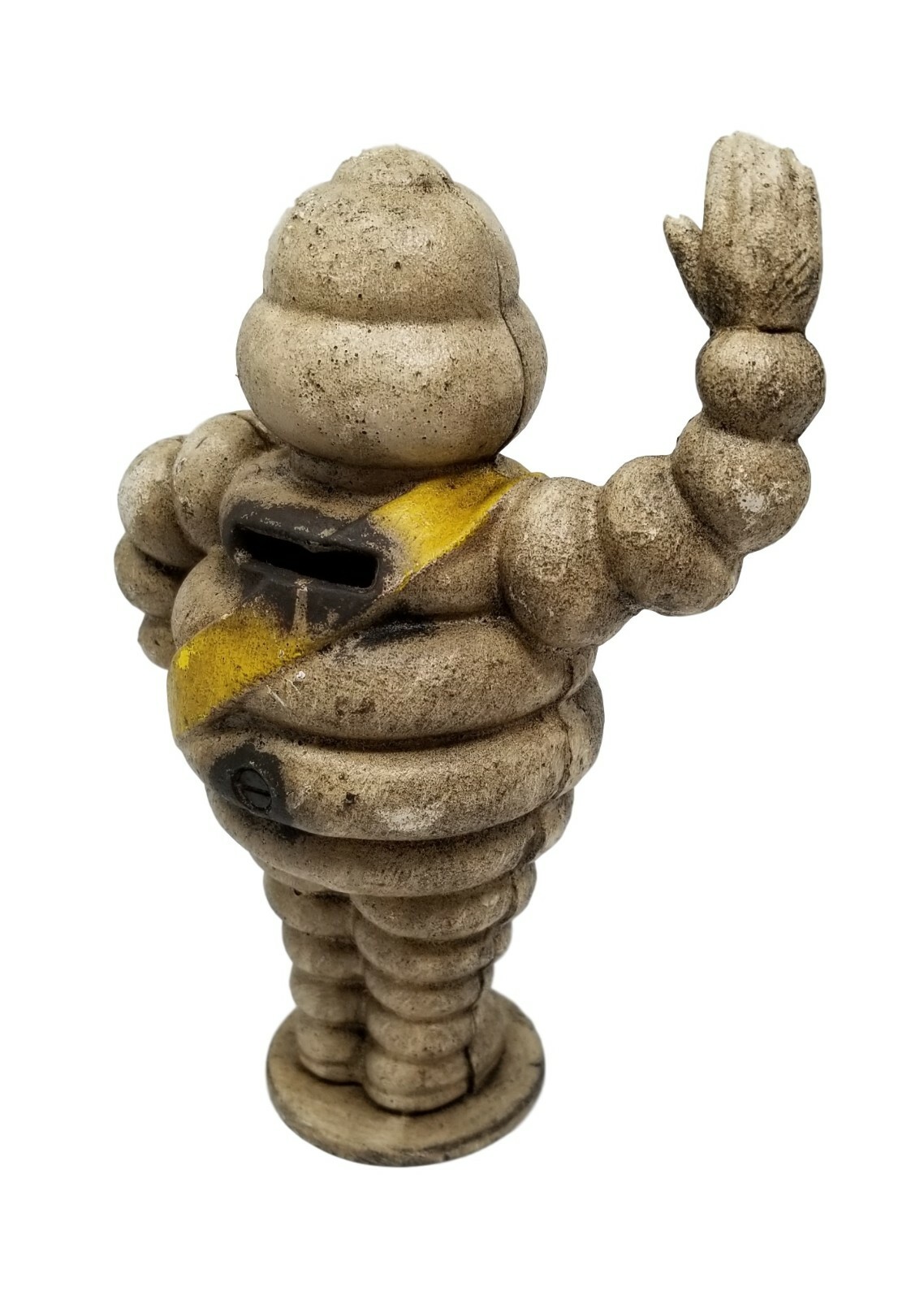 Michelin Man Bank 8″ Heavy Cast Iron With Painted Antique Finish