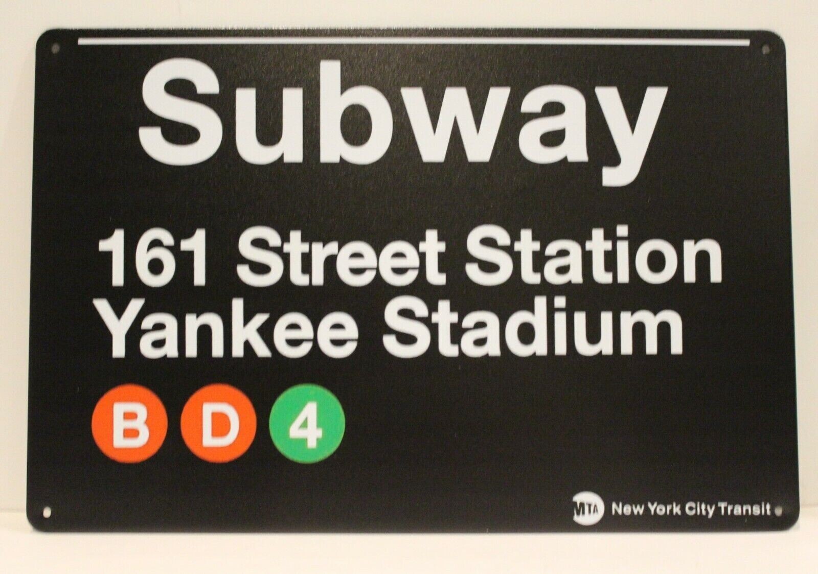 New York Yankee Stadium Subway Tin Sign 161 Street Station NYC Yankees Fan Gift
