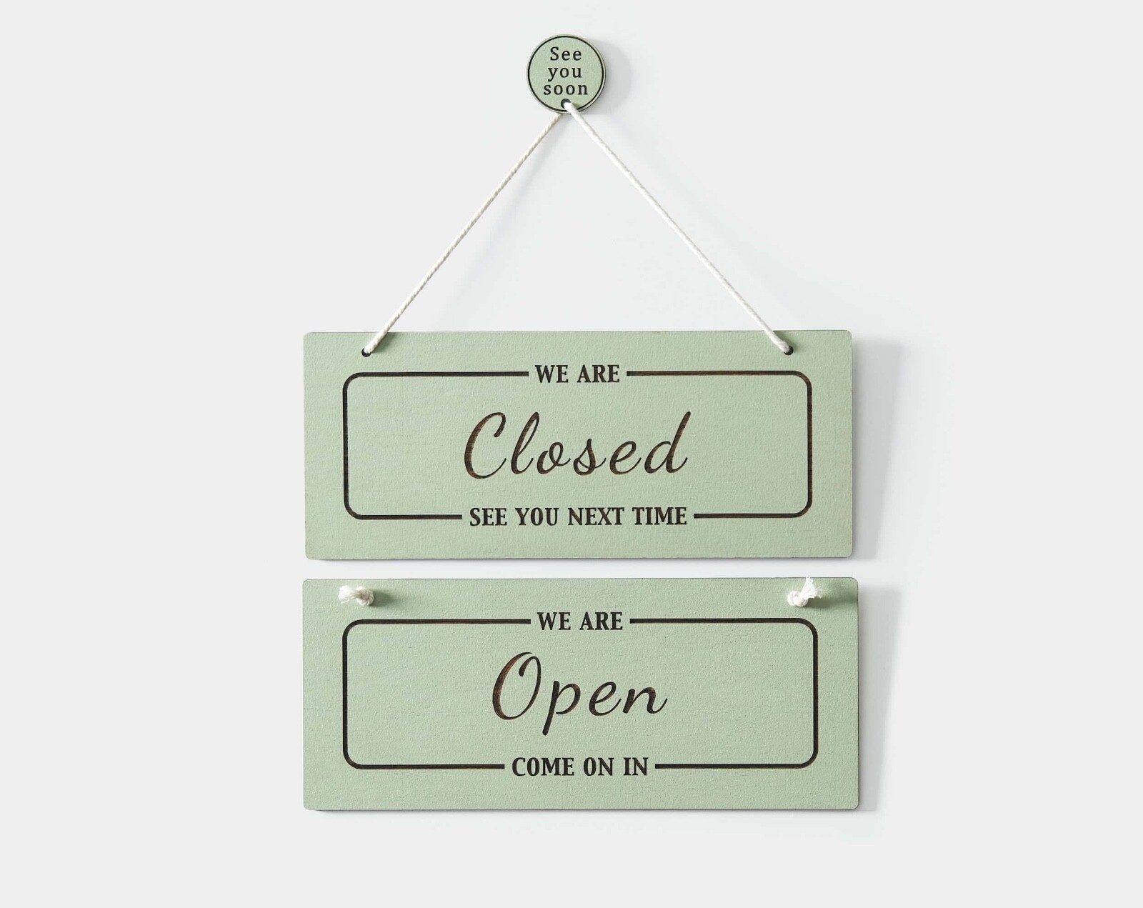 Personalised Open Closed Sign | Store Shop Salon Open Sign | Back in 5 sign