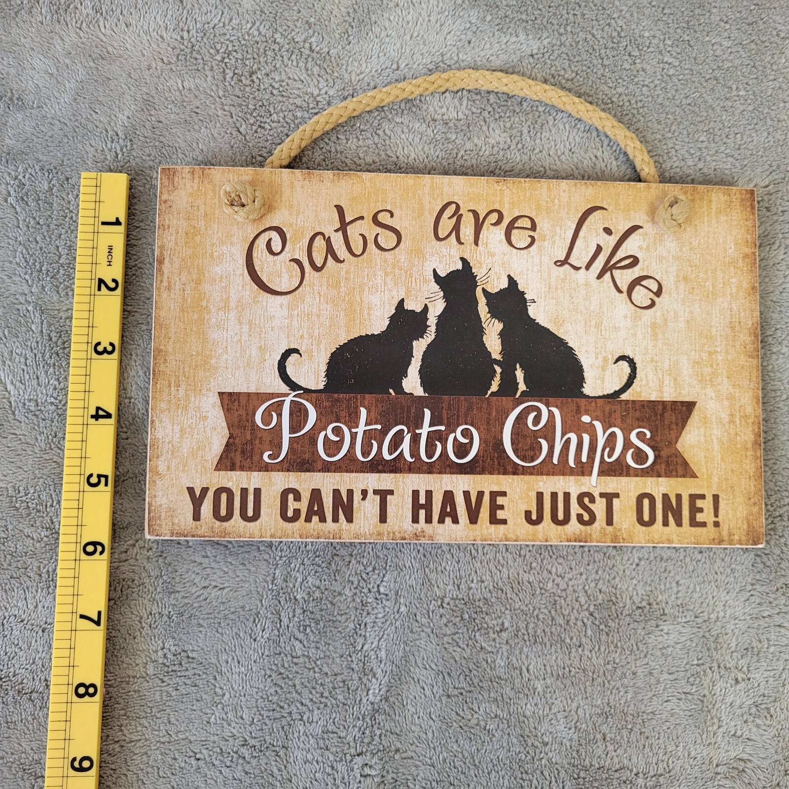 Cats Are Like Potato Chips Cant Have Just One Hanging Sign Home Decor Novelty