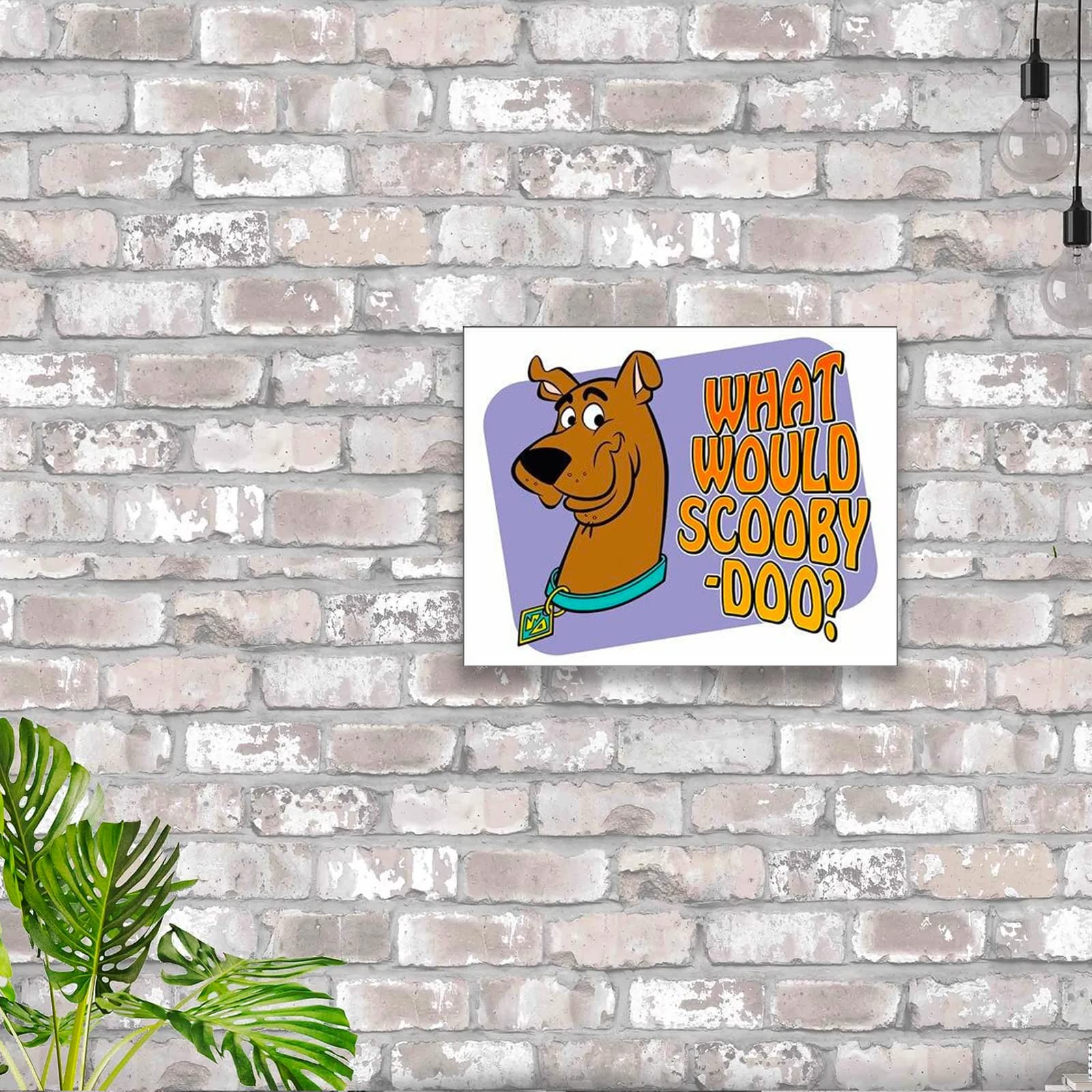 Desperate Enterprises Scooby Doo Tin Sign – Nostalgic Vintage Metal Wall Decor –