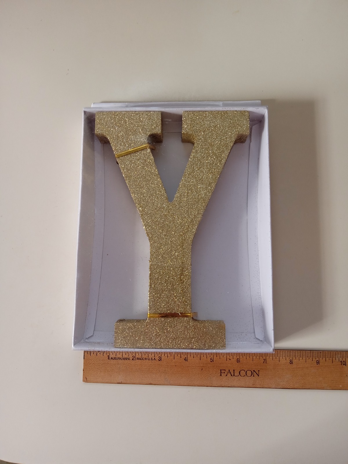 🌟Gold Glitter Letter – Y: Home Decor And Decoration (9 in. X 6 in.)