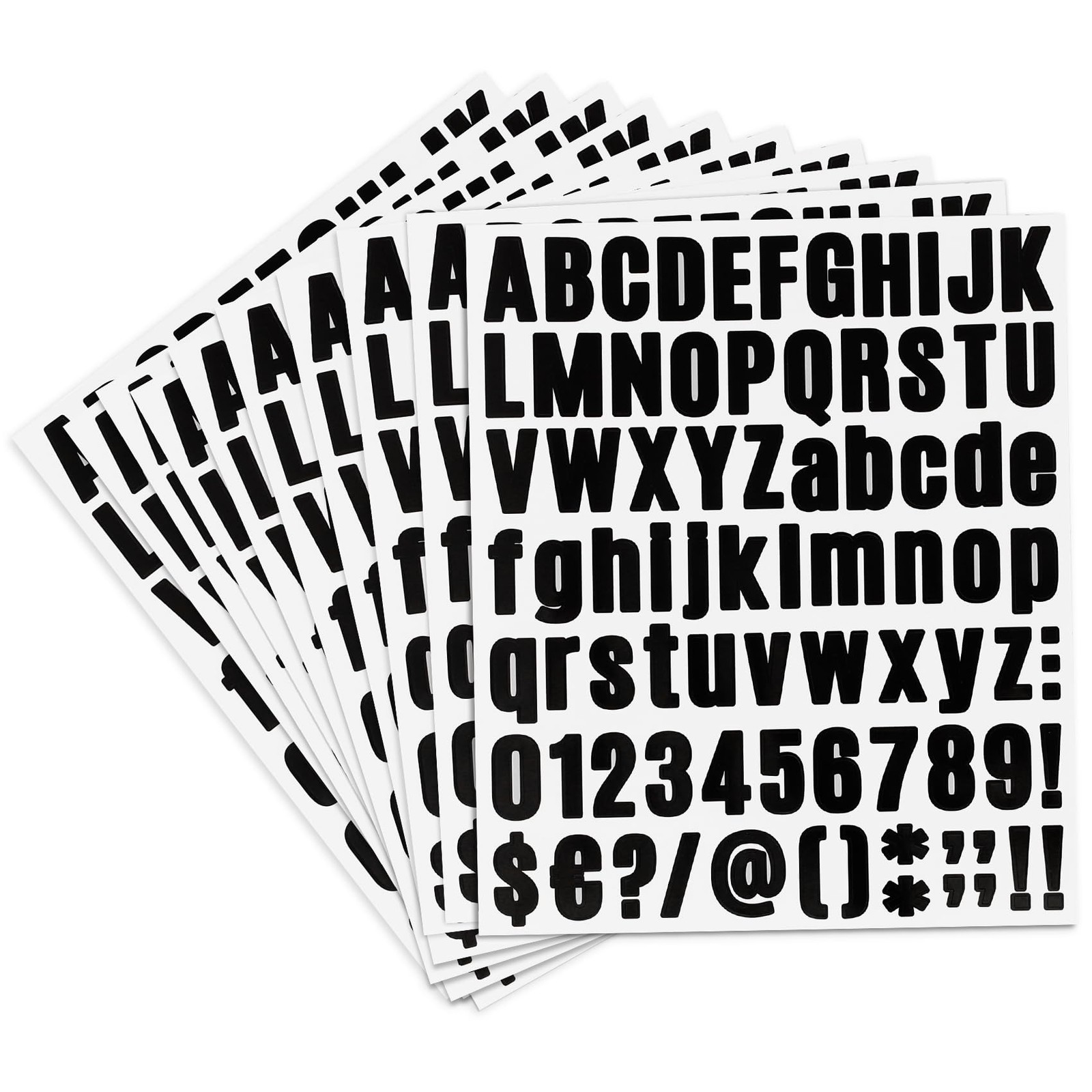 Alphabet Stickers – 10 Sheets Mailbox Numbers, 810 Pcs 1 Inch Vinyl Letters, …
