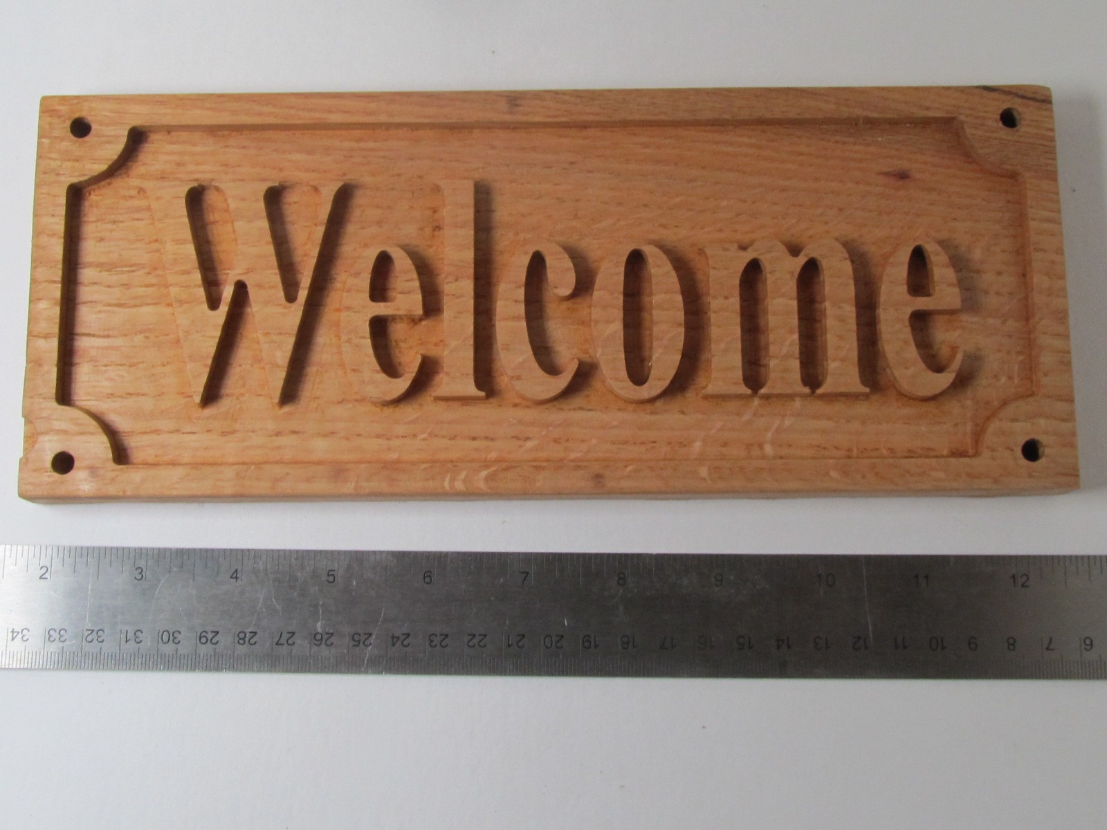 Carved Wood WELCOME 11 – 4.5”