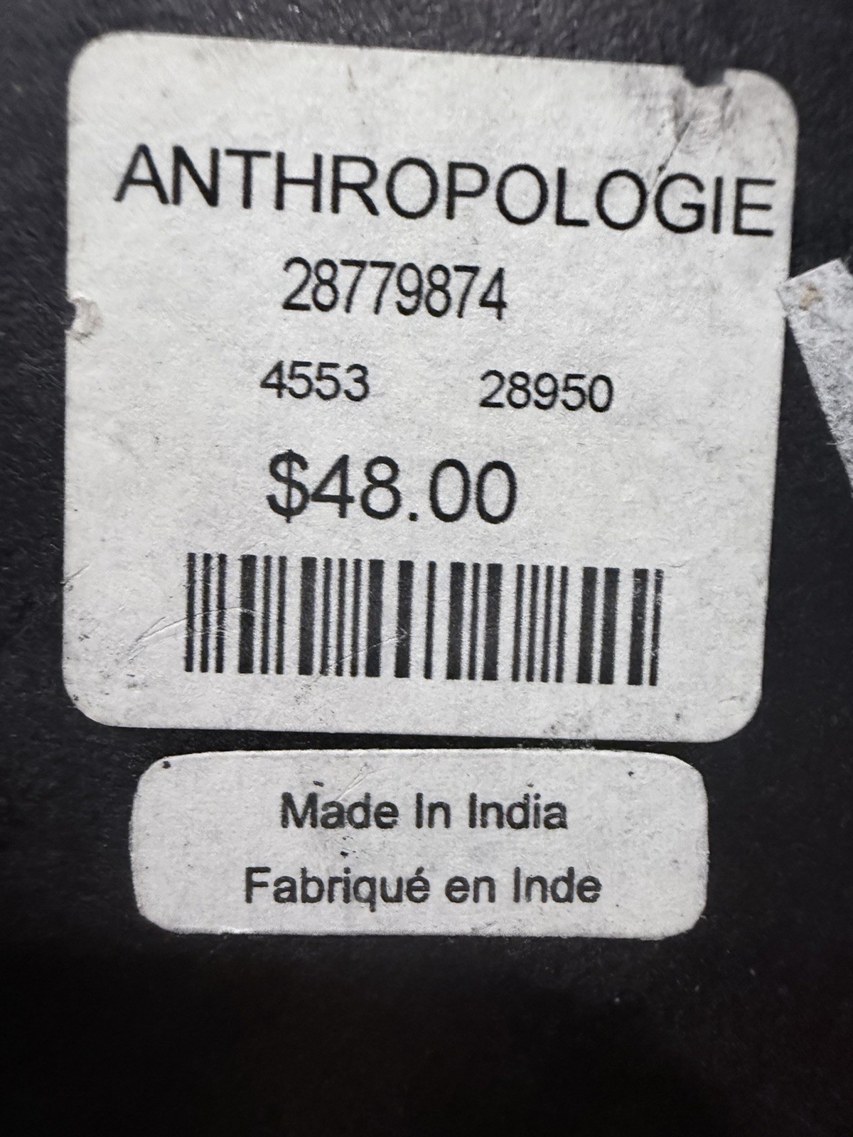 UNIQUE Anthropologie WALL DECOR number 1 letter SIGN MIXED MEDIA