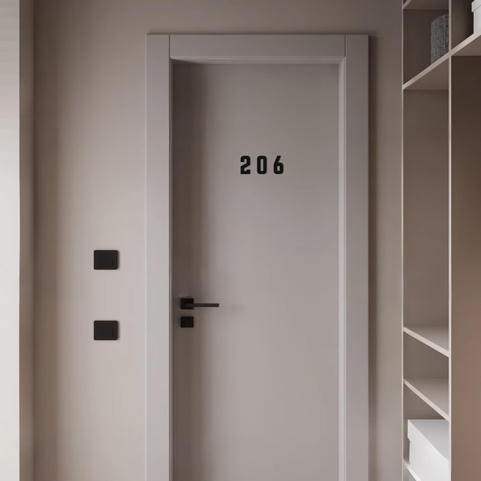 SpNo1-MS 5″ Black Acrylic House Number X
