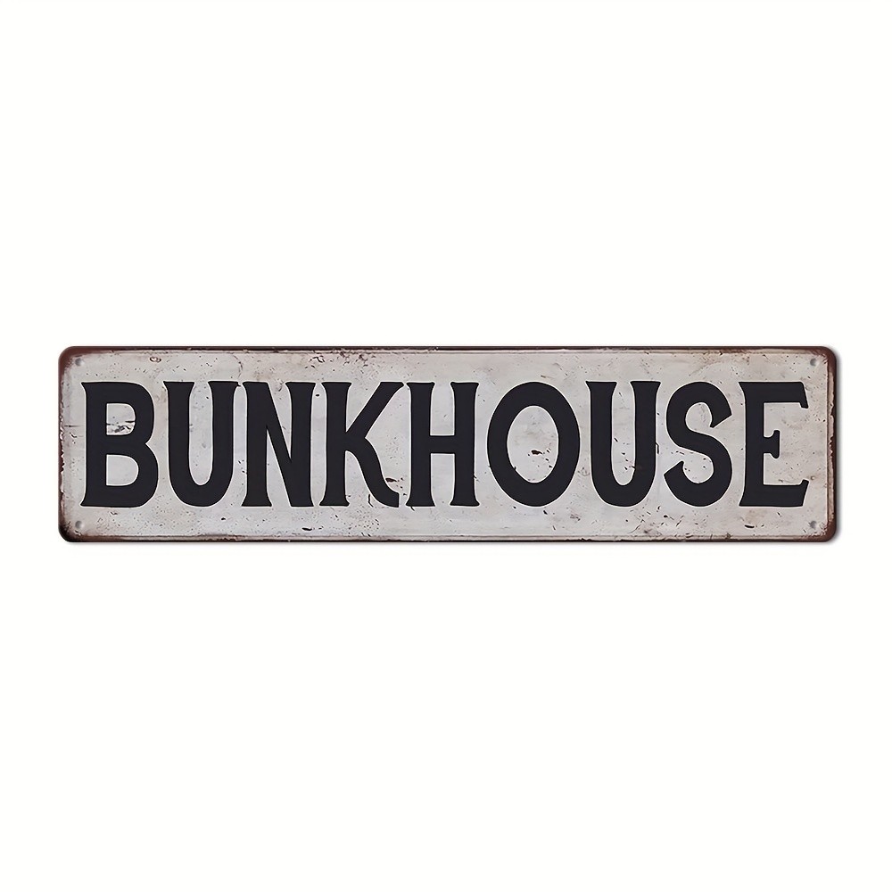 Retro Metal Wall Sign Iron Base English Text Home Bar Garage Kitchen Outdoor