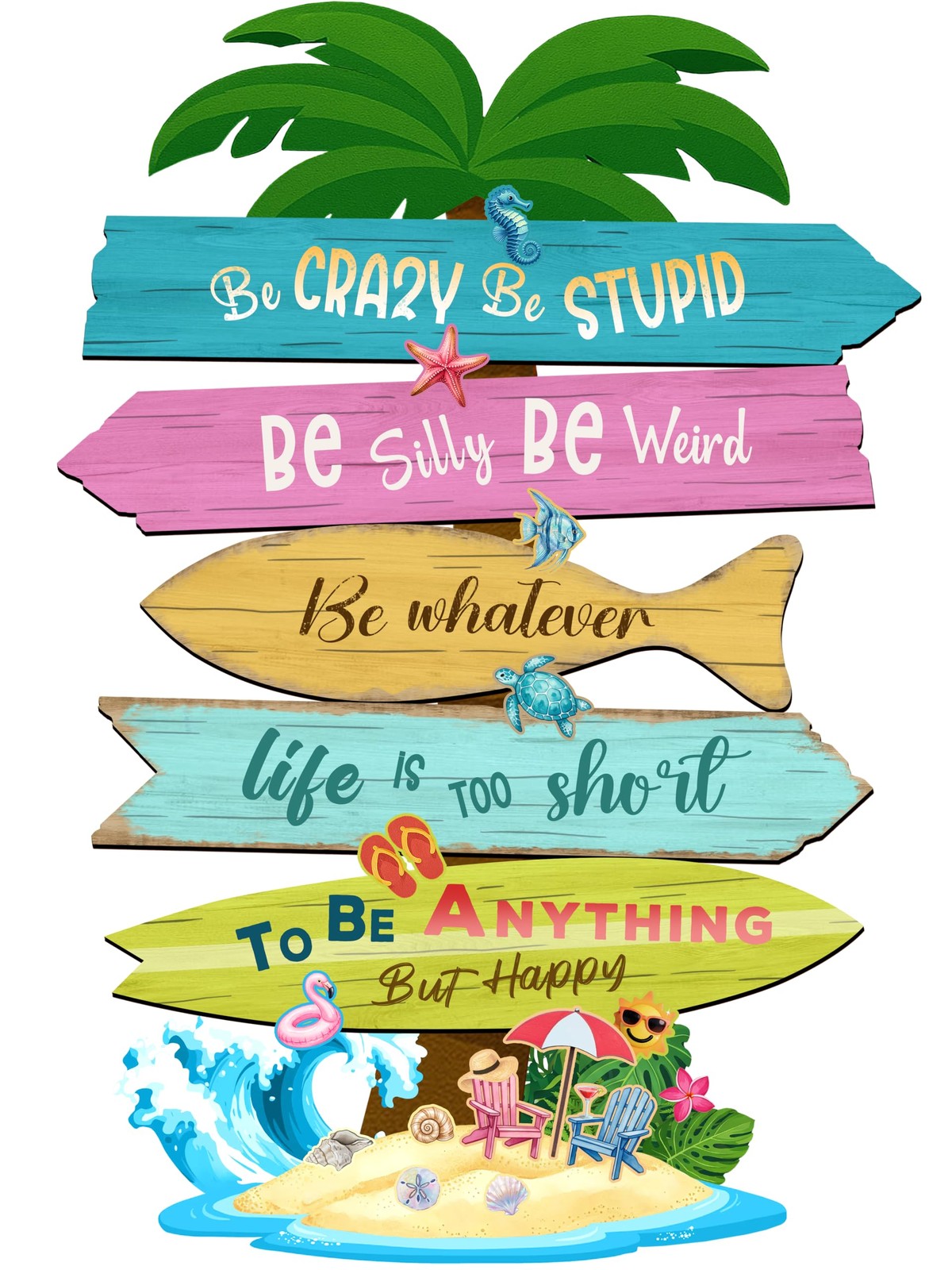 Beach House Sign Decor, 16×12, Coastal Wall Art Decor, Beach Themed Bathroom …