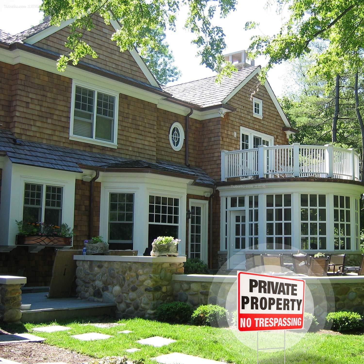 2 Pack Private Property No Trespassing Signs with Metal Wire HStakes, 12” X …
