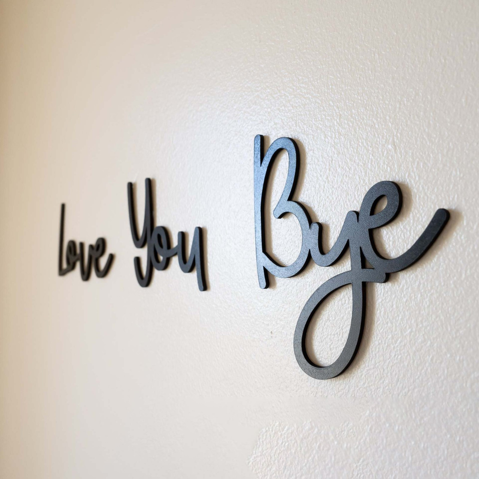 Love You Bye Wood Sign Wall Art Express Love and Warm for Your Family Lovers