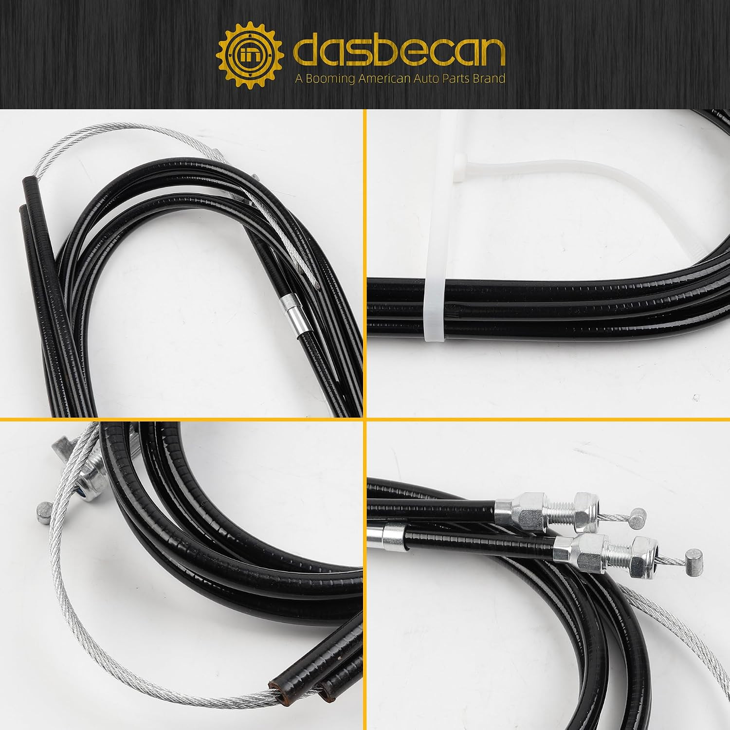 330-9371 Universal Rear Disc/Drum Emergency Parking Brake Cable Complete Kit 110