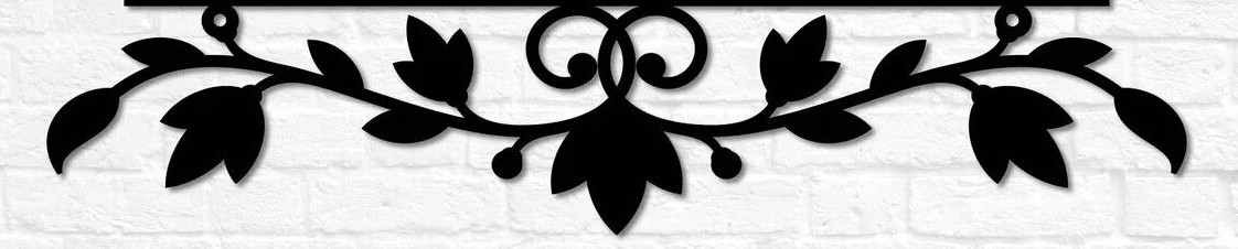 Personalized Black Metal Name Sign Home ShopDecor Decorative Wall Art Best Gift