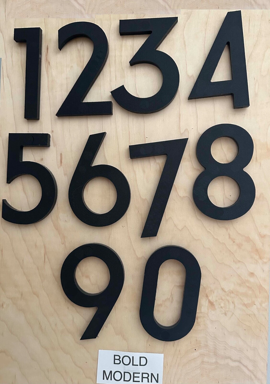 5″ X 15″ Inlayed House Number Plaque (3 Characters) Multiple Colors