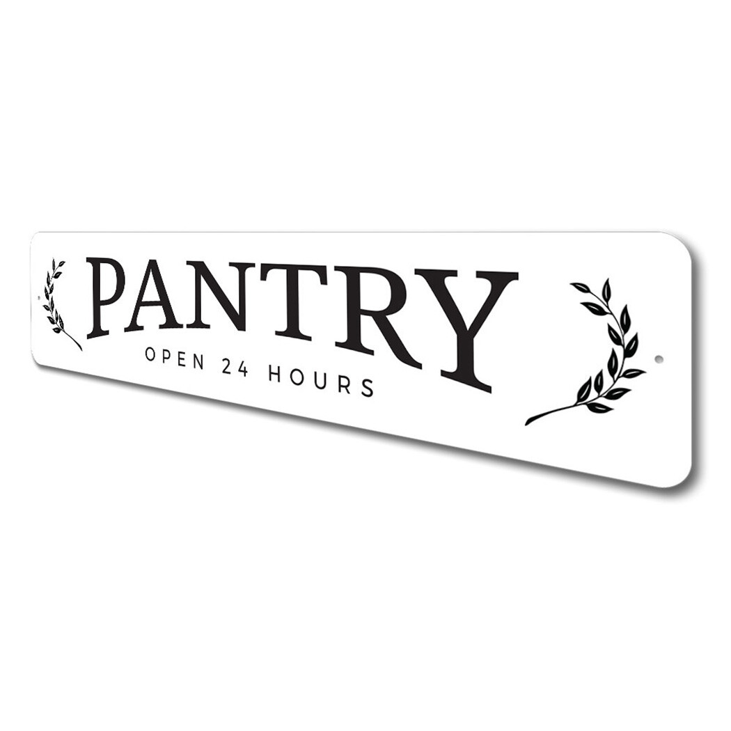 Pantry Open Farmhouse Sign, Barn Decor Metal Sign