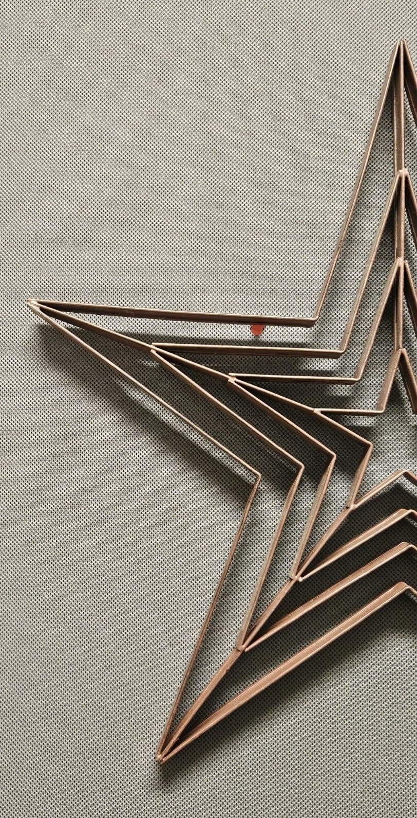 5 Point Star Metal Art Wall Decor 18″ x 17″