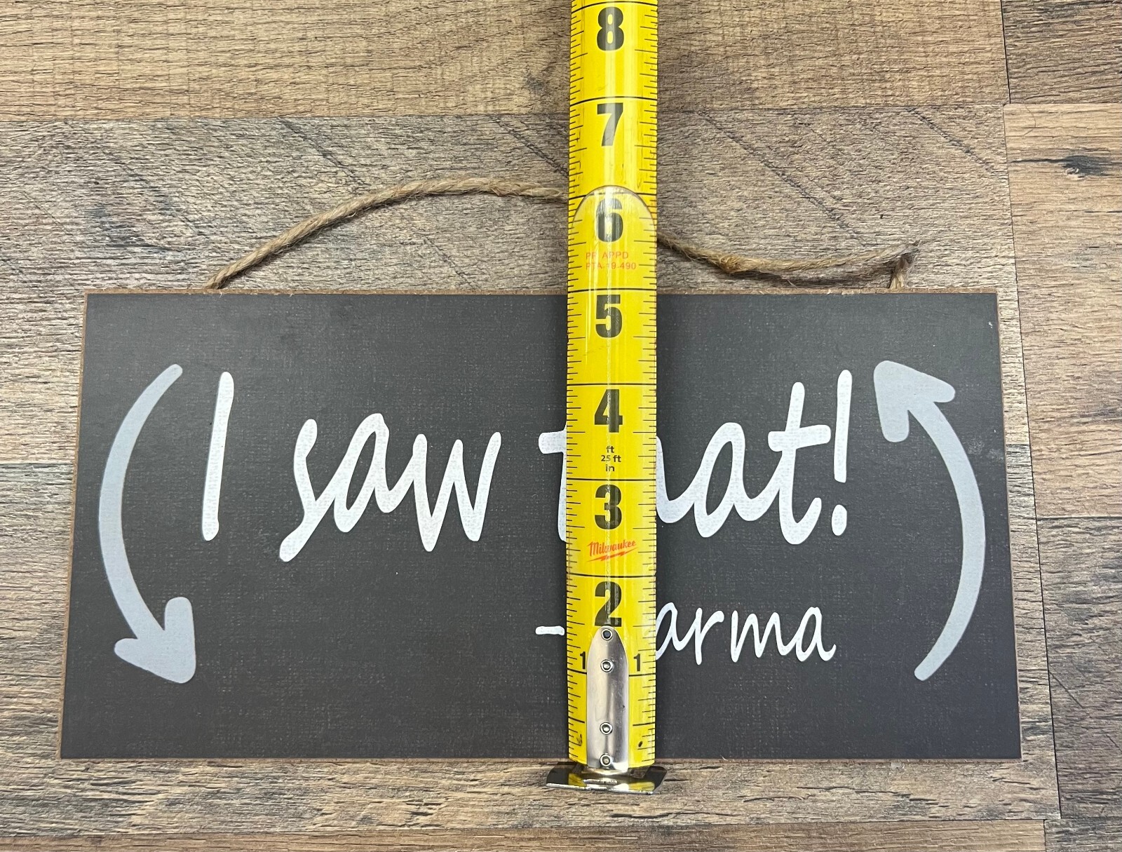 Karma Wooden Sign 10″ x 5″