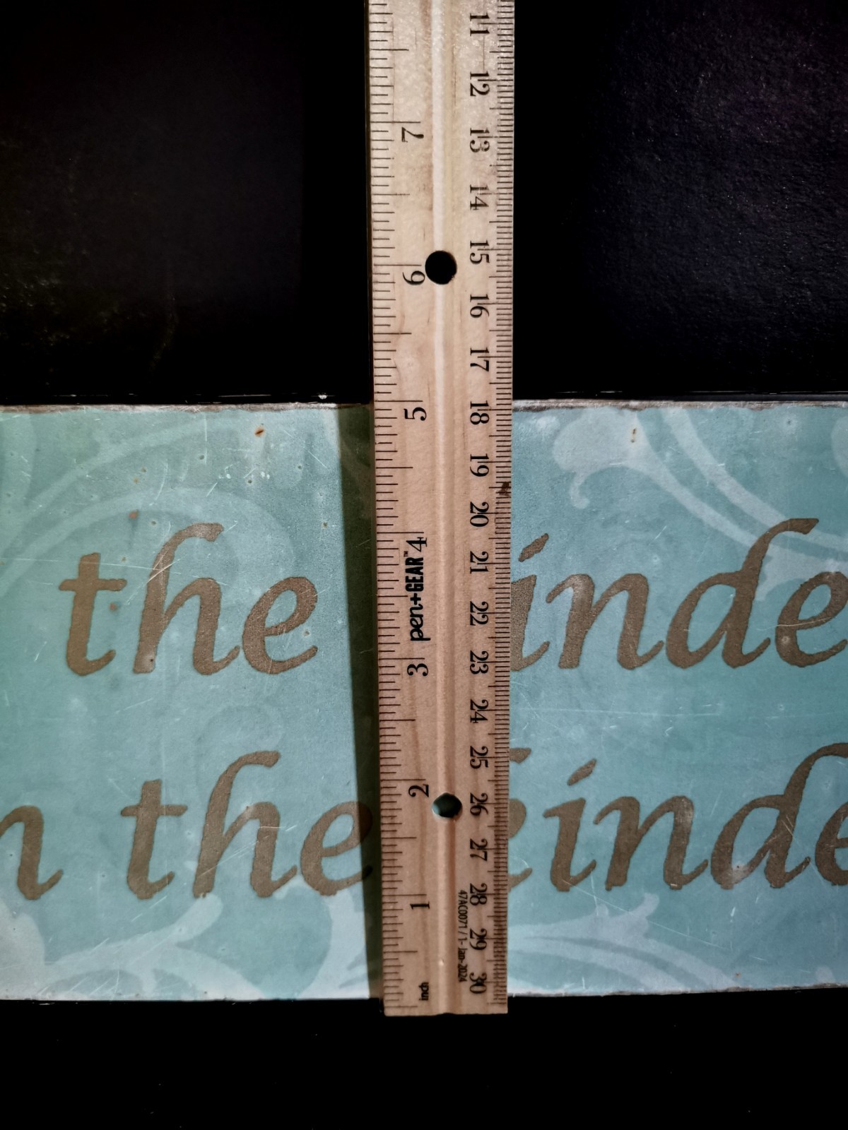 Rustic Mint Green Metal Sign ~ Do The Kindest Things ~ Vintage Hobby Lobby 5×19