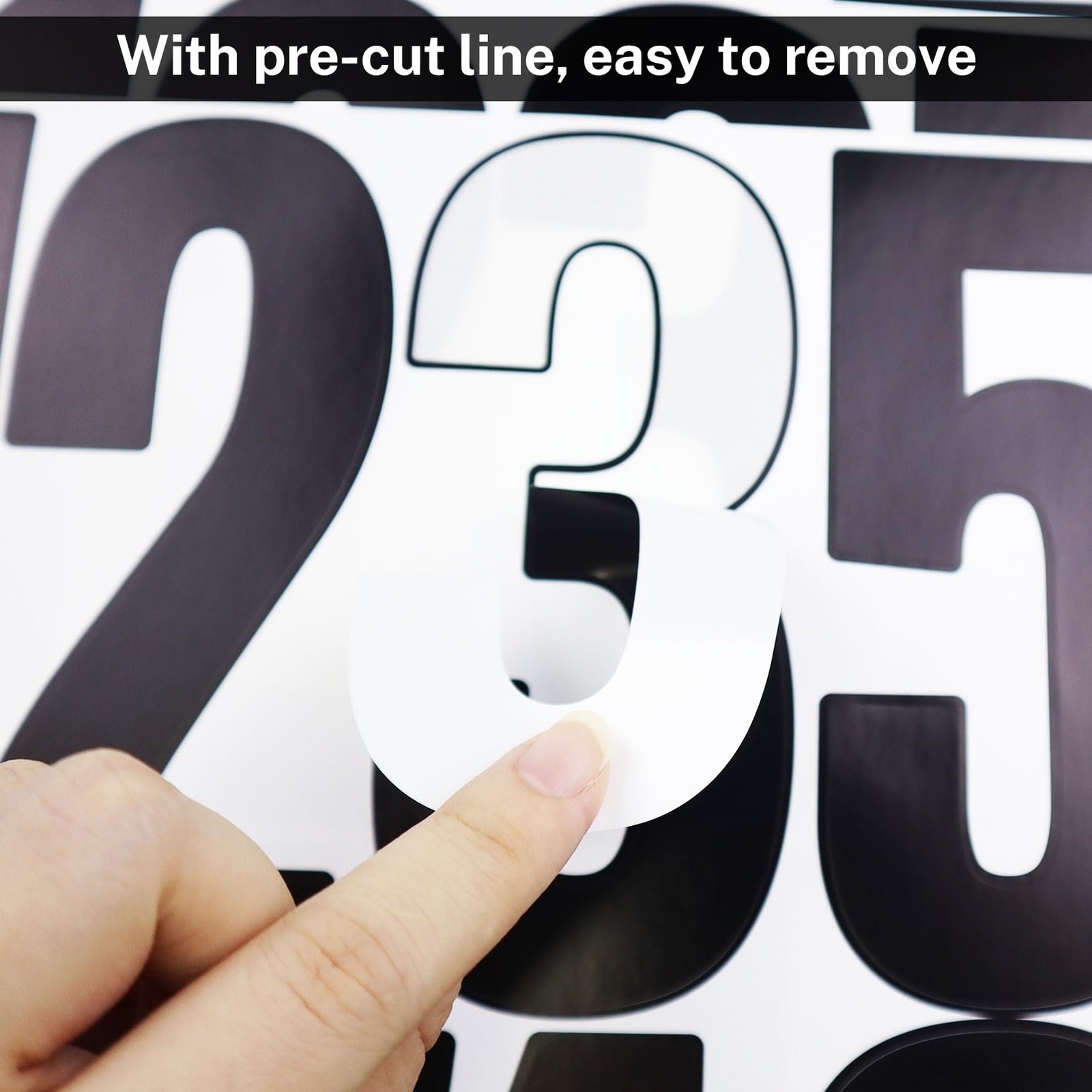 5 Inch Vinyl Number Stickers,88 Pieces Self-Adhesive Large Numbers 0-9