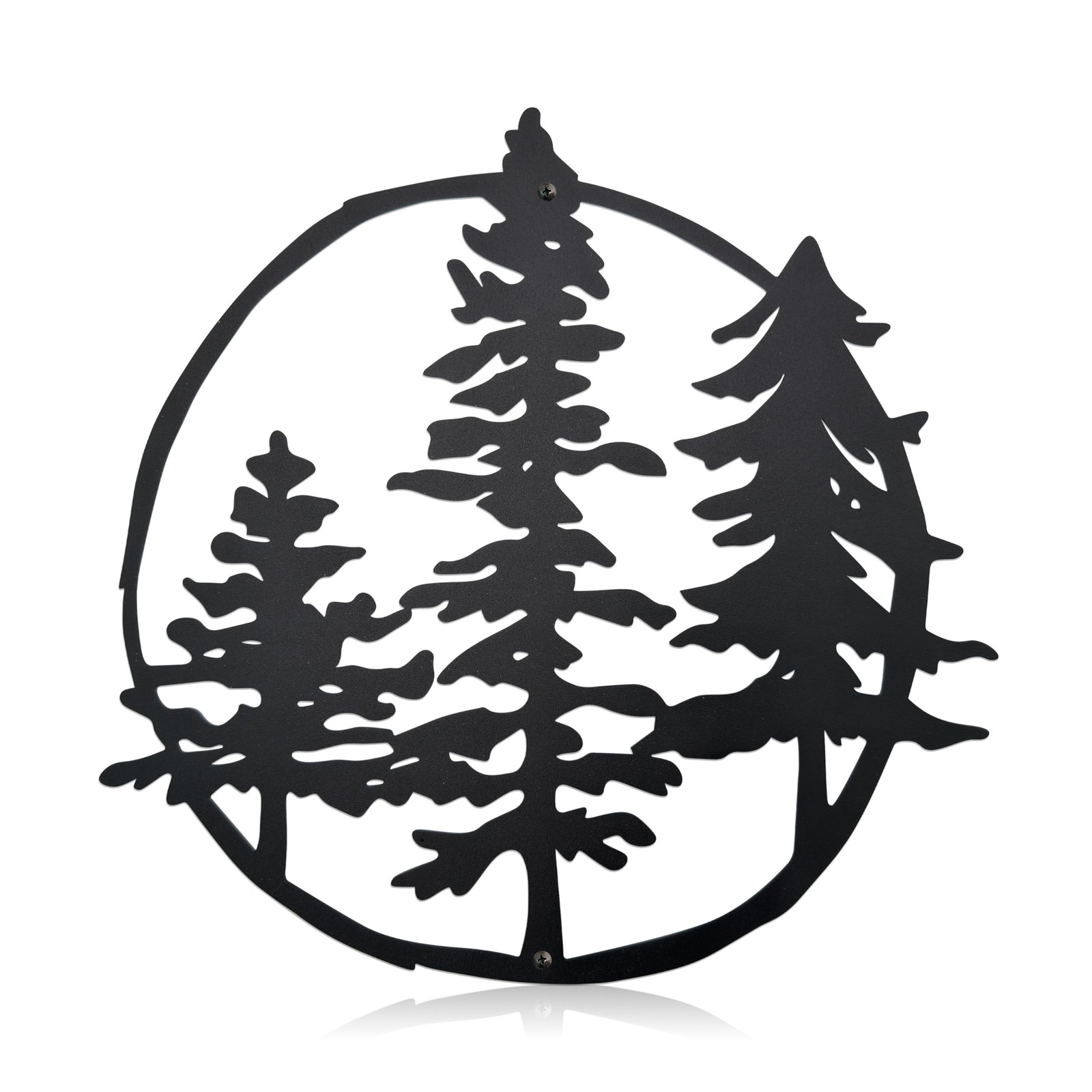 Metal Pine Tree Wall Art, Three Trees Nature Decor, Tree Metal Sign, Farmhous…