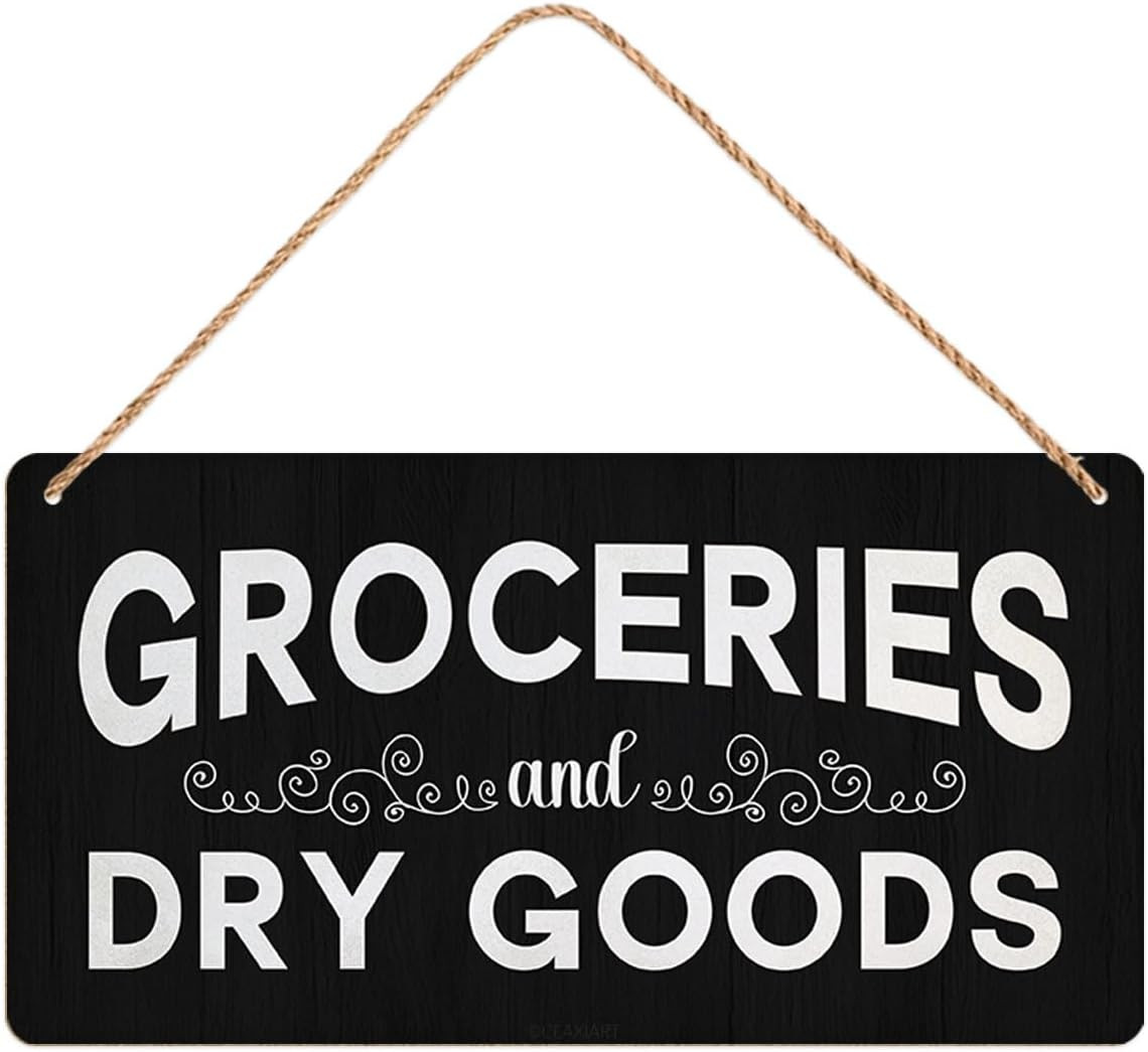 Pantry Sign Rustic Wall Art Print Wooden Signs Funny Home Decor Vintage Poster R