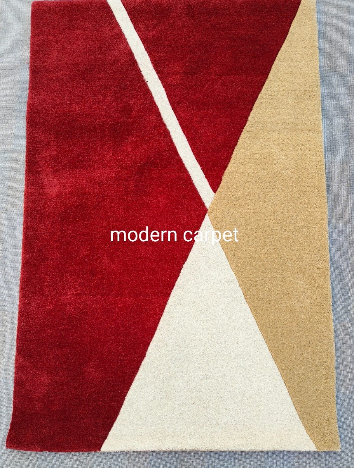 Modern Pattern Rugs 3×5 Ft Handmade 100% Woolen Hand Tufted For Home Decoration