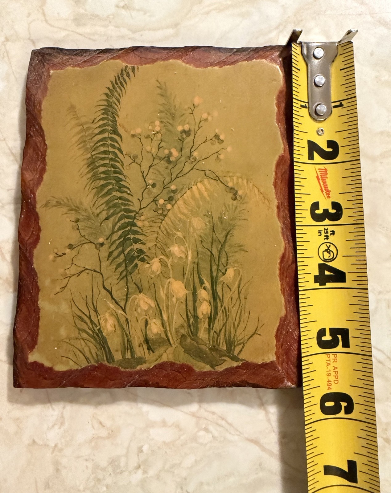 Vintage Rustic Botanical Wood Wall Plaques Set of 2 Cottagecore Floral Decor