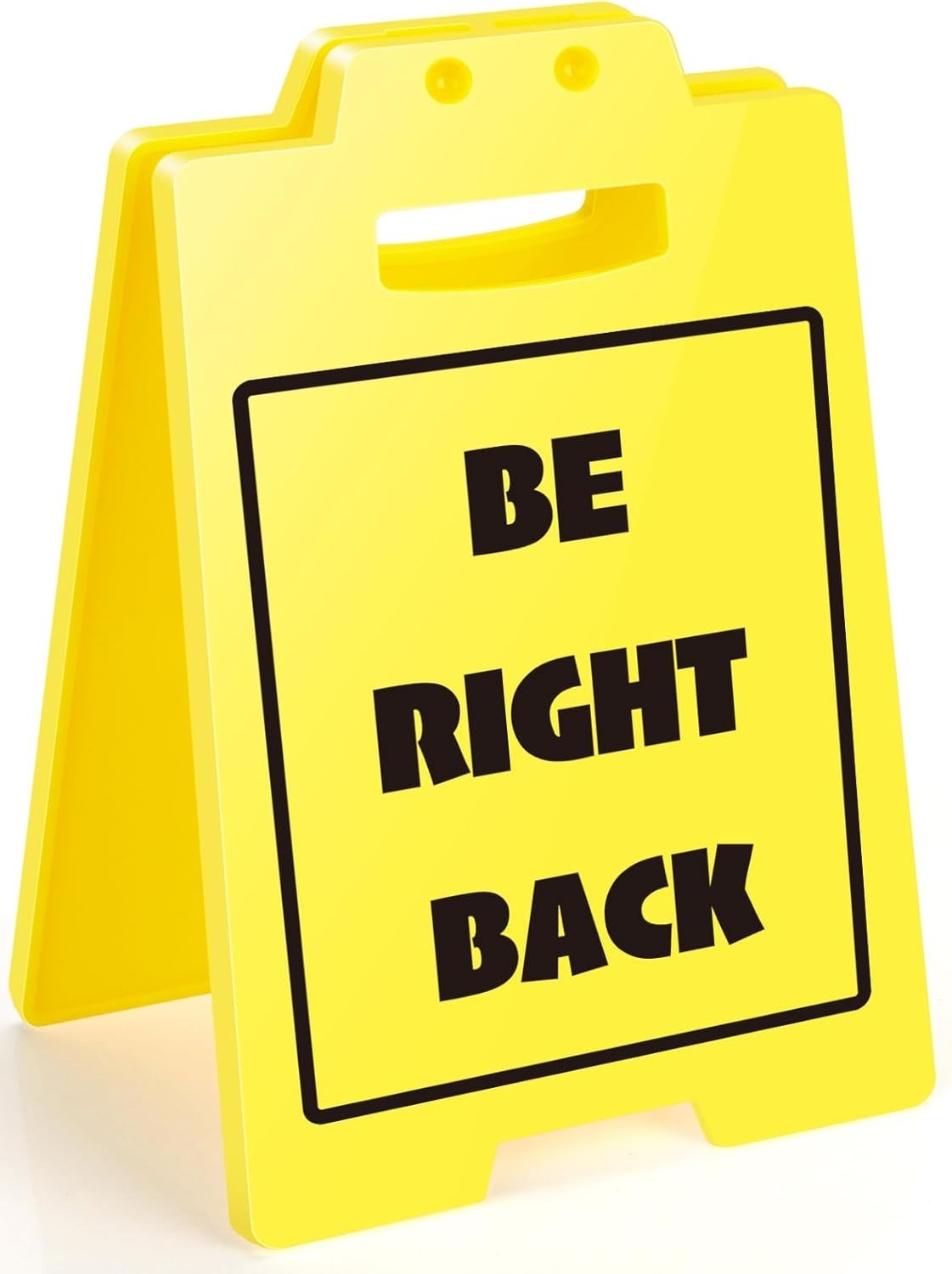 Elegant ‘Be Right Back’ Desk Sign – Durable ABS, Ideal for Office Settings