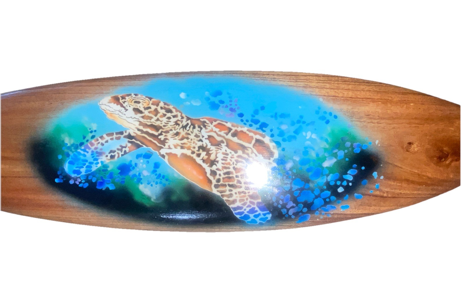 24” SEA TURTLE AIR BRUSHED DESIGN TROPICAL TIKI SIGN WALL HANGING ART HOME