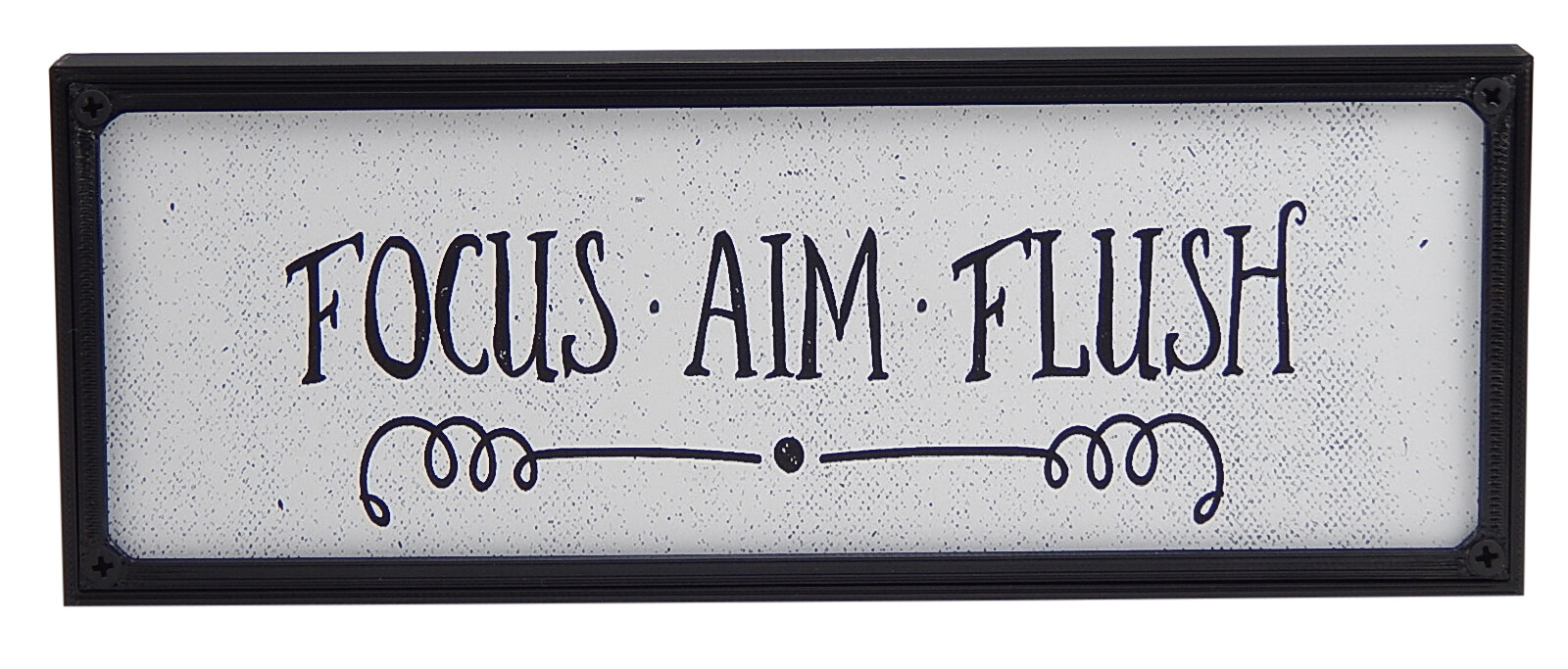 Funny & Cute Farmhouse Bathroom Toilet Sign Shelf Sitter Rustic Wall Home Decor