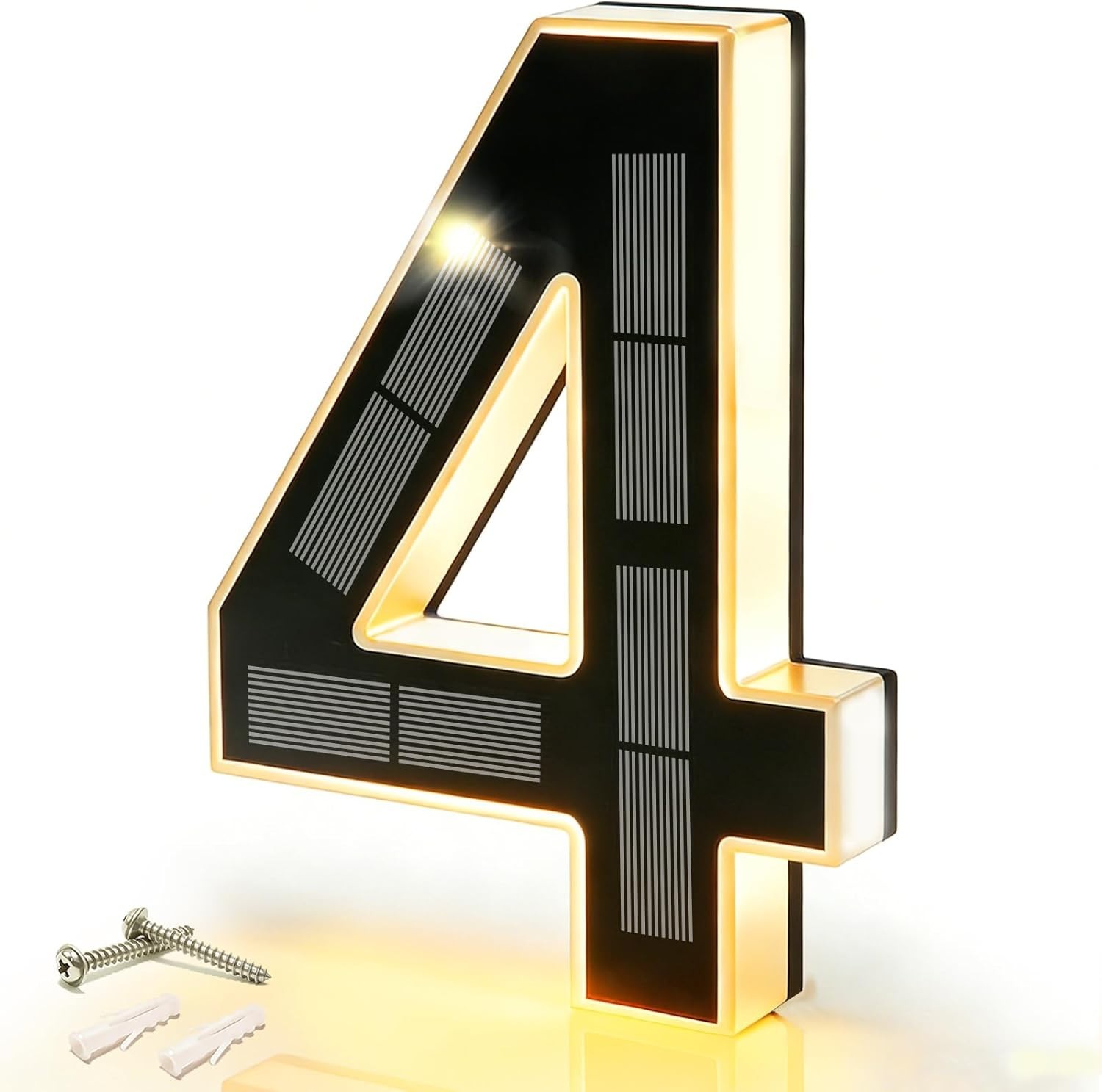 Solar LED House Numbers Light – Waterproof Backlit Address Sign Outdoor
