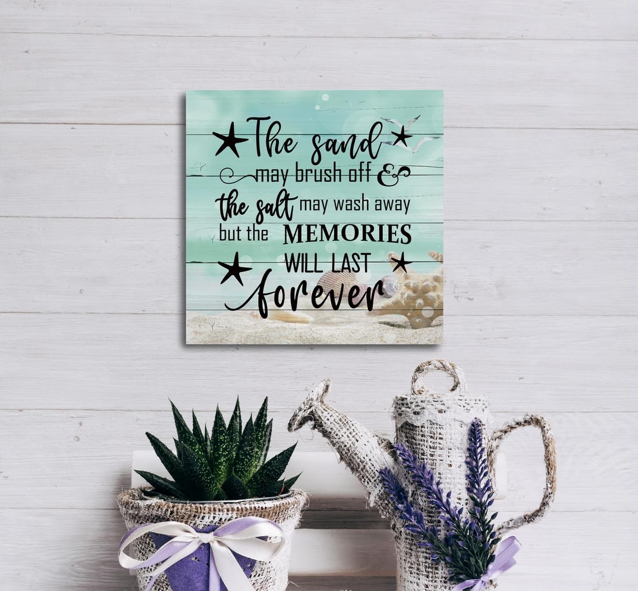 Wooden Beach Sign – Ocean Themed Decor for Home or Beach House