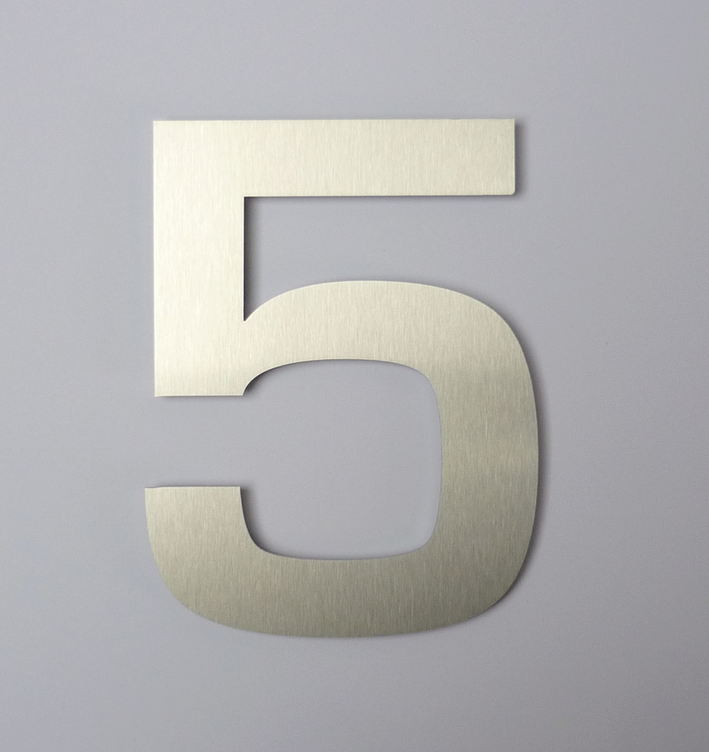 Extra Large 25cm / 30cm Contemporary Stainless Steel House Number
