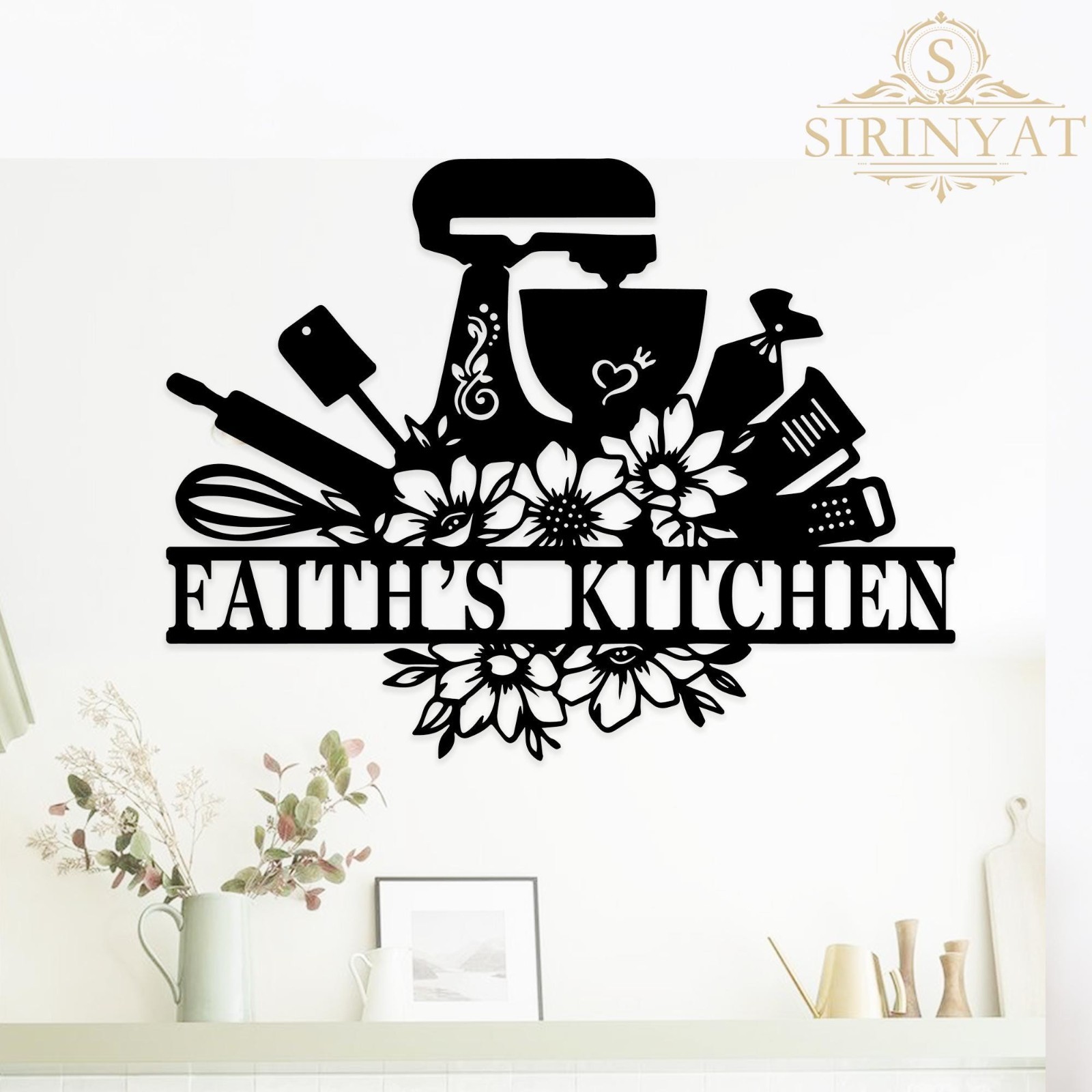 Custom Metal Sign For Kitchen, Gift for Mom,Custom Kitchen Sign Gifts Decor Home