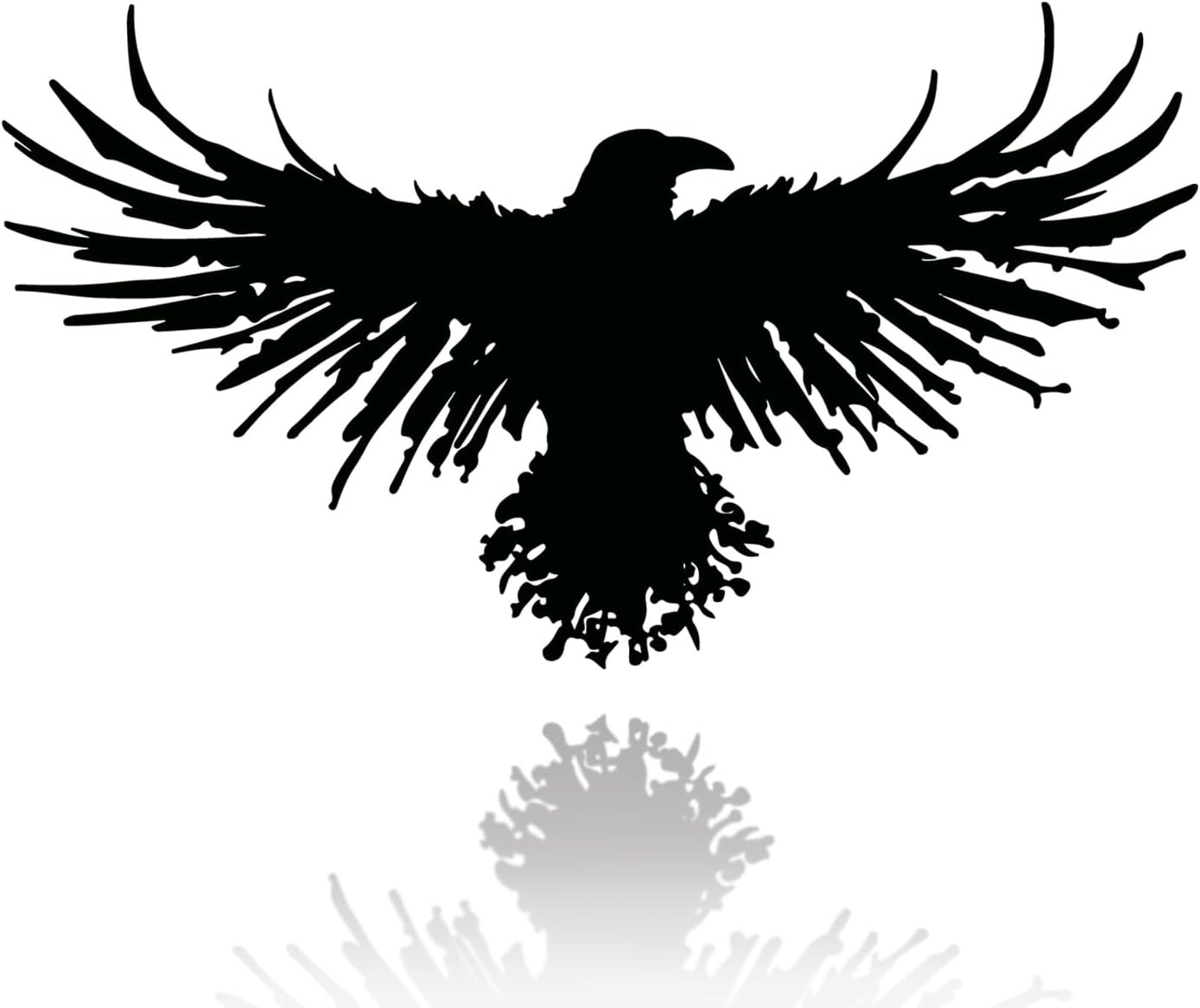 Metal Viking Raven Wall Art Norse Mythology Crow Wall Decor with Gothic