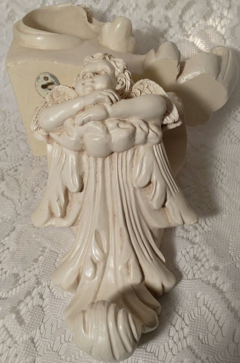 Resin Angel Curtain Wall Art Hangings Pair Home Decor tblas1