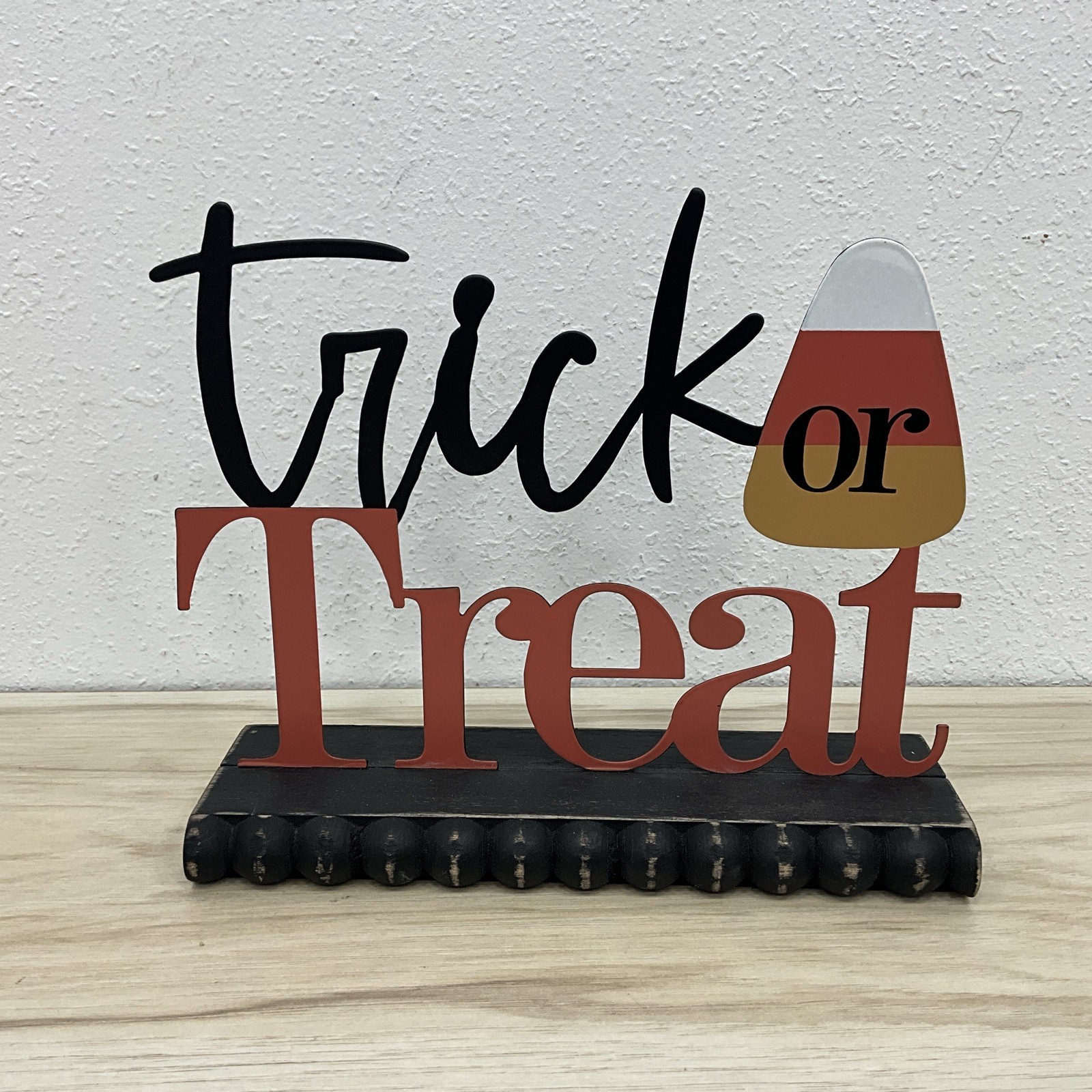 K K Interiors Trick or Treat Cutout Sign 7 3/4 in