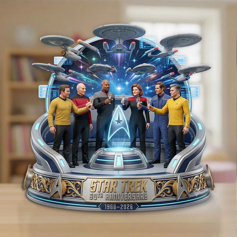 Star Trek 60th Anniversary 2026 Custom Shape Acrylic Plaque