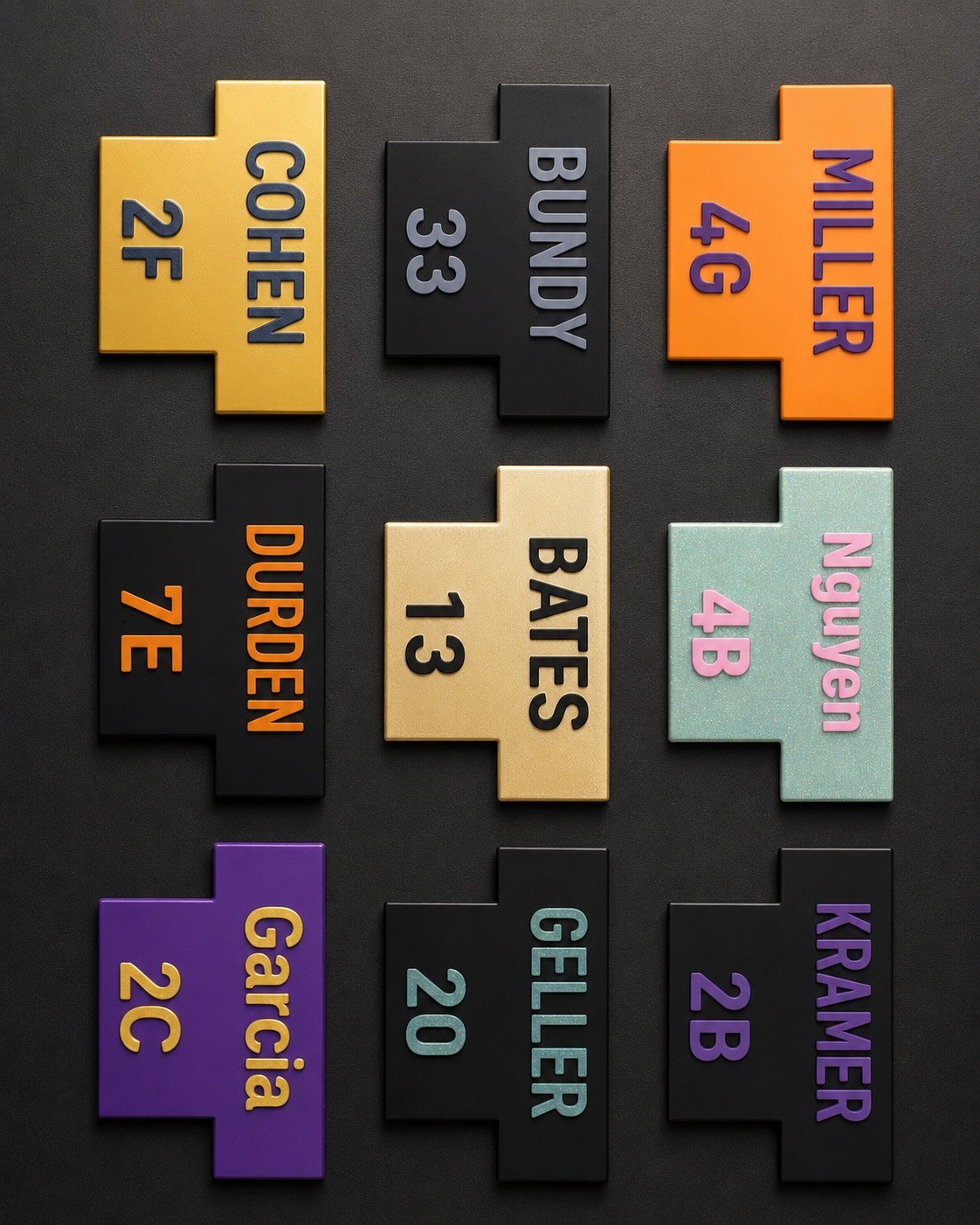 Custom Apartment Mailbox Name Label Personalized Free Shipping Housewarming Gift